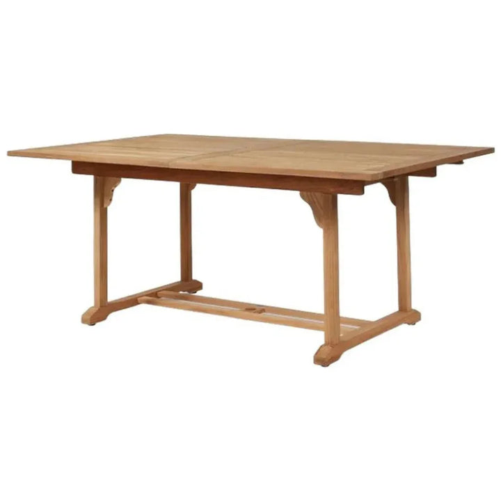 Extendable Teak Outdoor Dining Table for 8 | LOOMLAN
