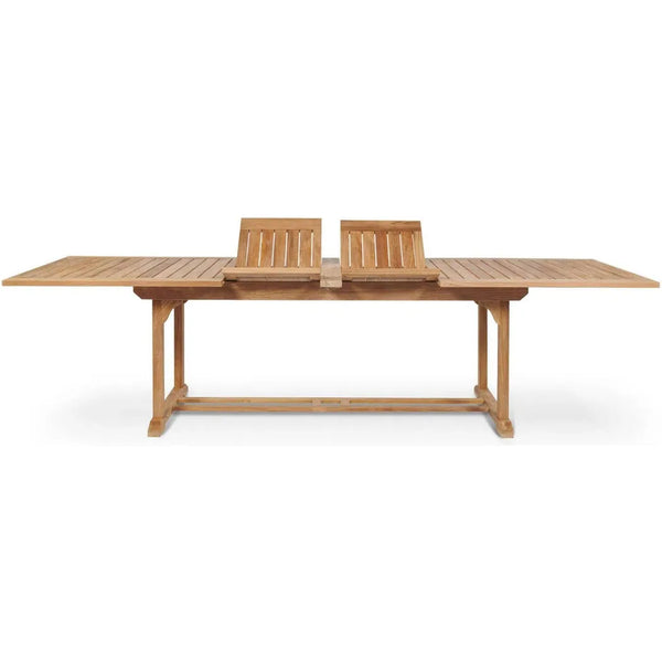 Ihland Extendable Outdoor Dining Table-Outdoor Dining Tables-HiTeak-LOOMLAN