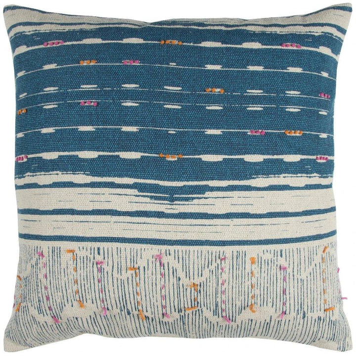 Ika Striped Boho Trow Pillow Down Insert - LOOMLAN - LOOMLAN - Throw Pillows