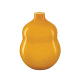 Imperial Double Gourd Yellow Glass Vase-Vases & Jars-Currey & Co-Small-LOOMLAN