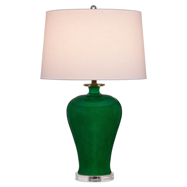 Imperial Green Table Lamp-Table Lamps-Currey & Co-LOOMLAN