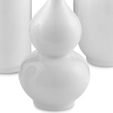 Imperial White Imperial White Small Vase Set Vases & Jars LOOMLAN By Currey & Co