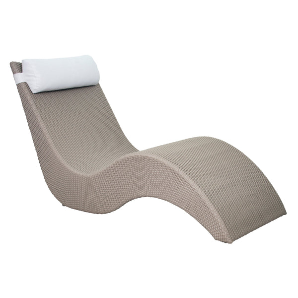In-Pool Chaise Set of Two - Light Gray Outdoor-Outdoor Lounge Sets-Seasonal Living-LOOMLAN