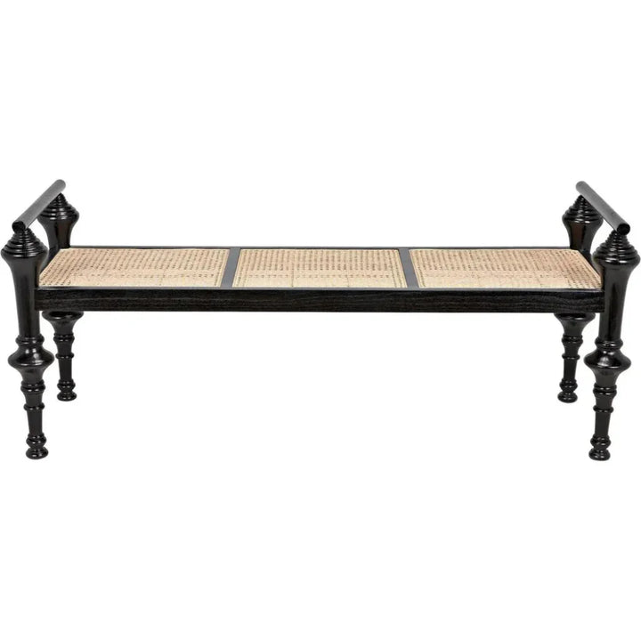 Indochine Bench - LOOMLAN - Noir - Bedroom Benches