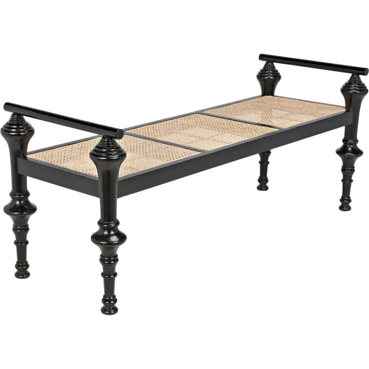 Indochine Bench - LOOMLAN - Noir - Bedroom Benches