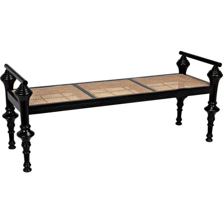 Indochine Bench - LOOMLAN - Noir - Bedroom Benches