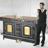 Industrial Home Bar Island Counter Cabinet