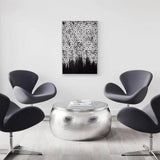 Industry Canvas Wall Art Silver & Black