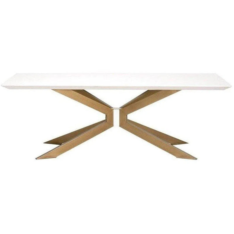 Industry Rectangle Ivory Concrete Dining Table Dining Tables LOOMLAN By Essentials For Living