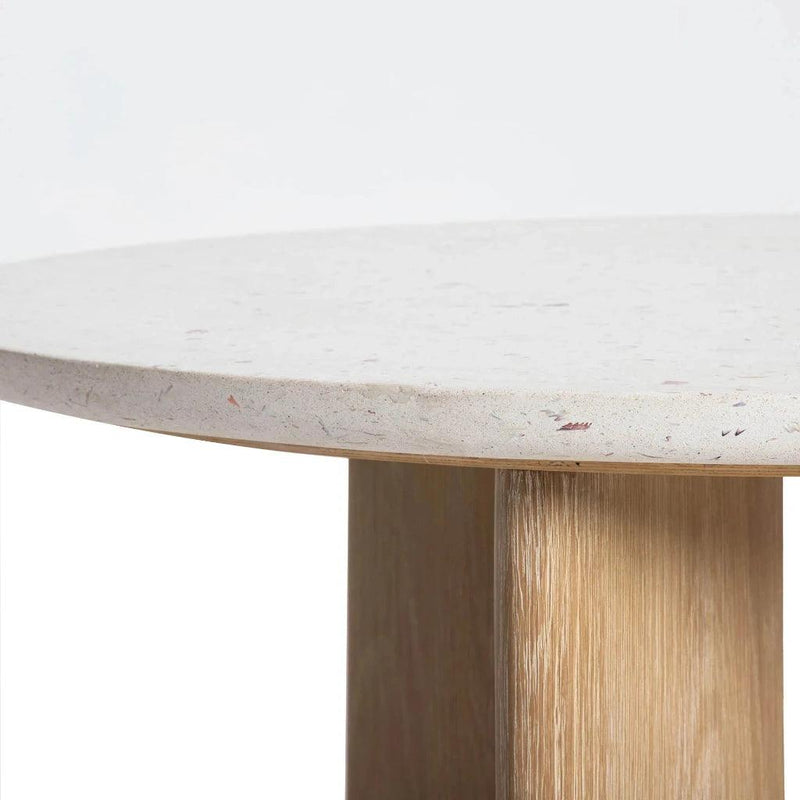 Infinity Terrazzo Top Round Coffee Table-Coffee Tables-LH Imports-LOOMLAN