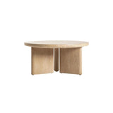 Infinity Wooden Round Coffee Table-Coffee Tables-LH Imports-LOOMLAN