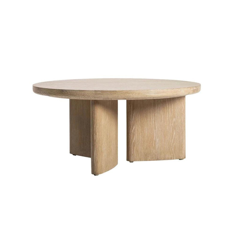 Infinity Wooden Round Coffee Table-Coffee Tables-LH Imports-LOOMLAN