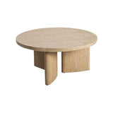 Infinity Wooden Round Coffee Table-Coffee Tables-LH Imports-LOOMLAN