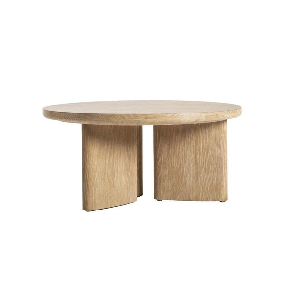 Infinity Wooden Round Coffee Table-Coffee Tables-LH Imports-LOOMLAN