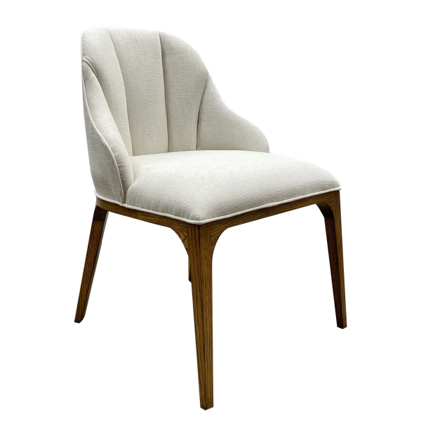 Inga Dining Chair, Adena Parchment-Dining Chairs-Currey & Co-LOOMLAN