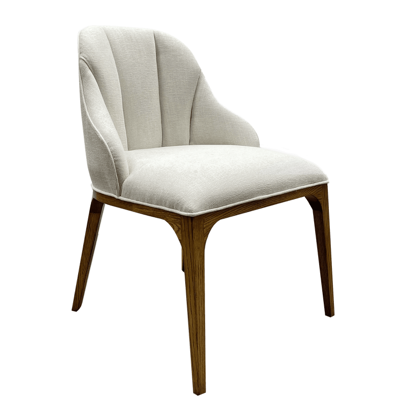 Inga Dining Chair, Adena Parchment-Dining Chairs-Currey & Co-LOOMLAN