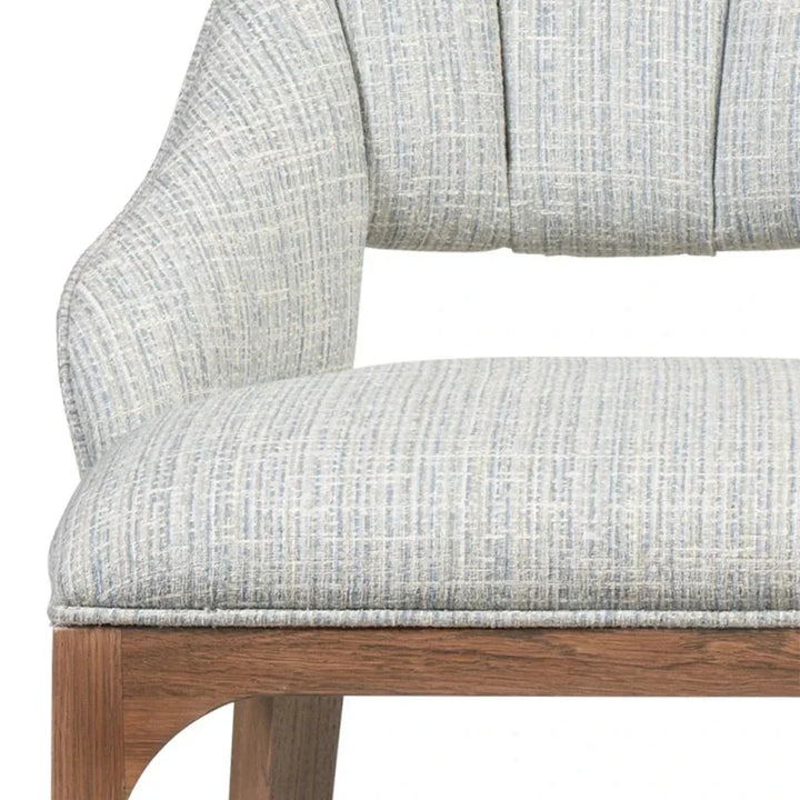 Inga Modern Oak And Brass Counter Stool - LOOMLAN - Currey & Co - Counter Stools