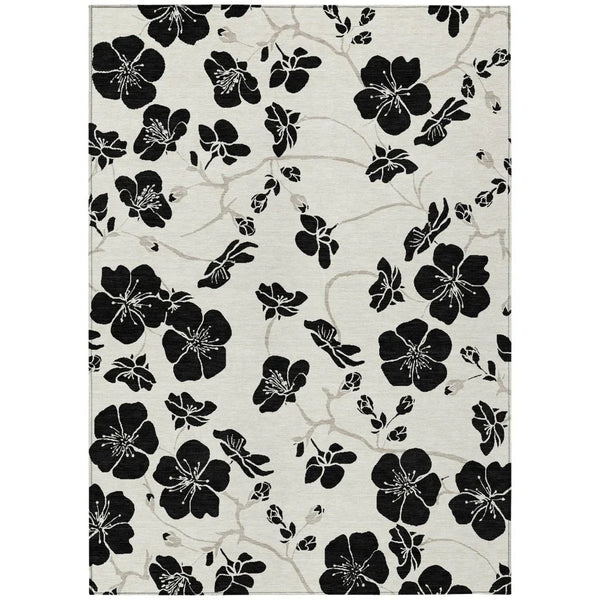 Inoa Ivory Washable Indoor-Outdoor Rug-Outdoor Rugs-LOOMLAN Rugs-2'6" x 3'10"-LOOMLAN