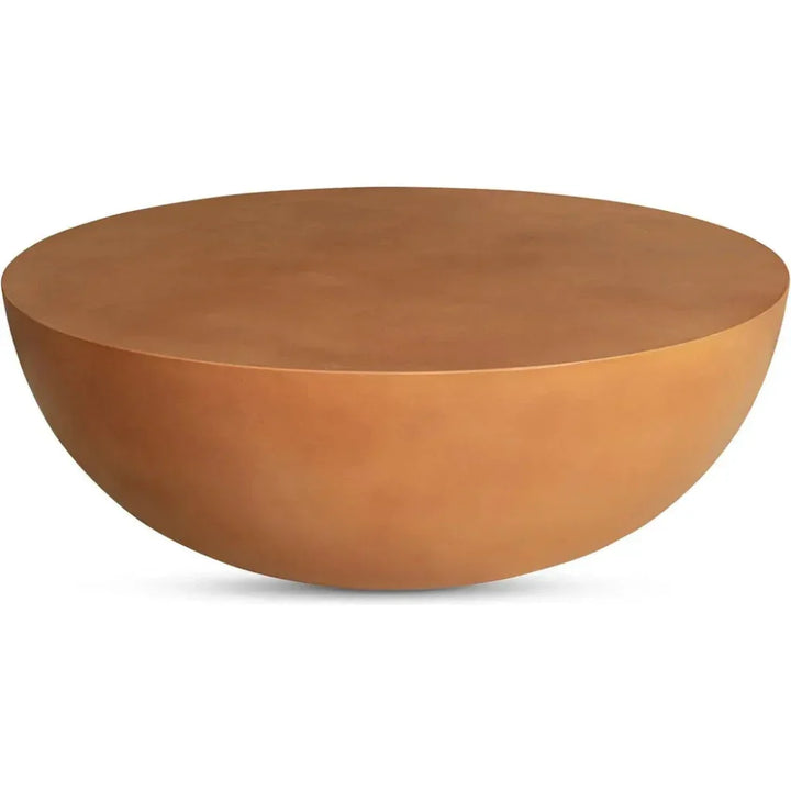 Insitu Terracotta Brown Round Coffee Table - LOOMLAN - Moe's Home - Coffee Tables