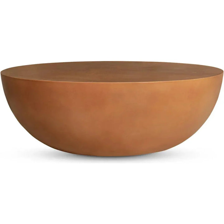 Insitu Terracotta Brown Round Coffee Table - LOOMLAN - Moe's Home - Coffee Tables