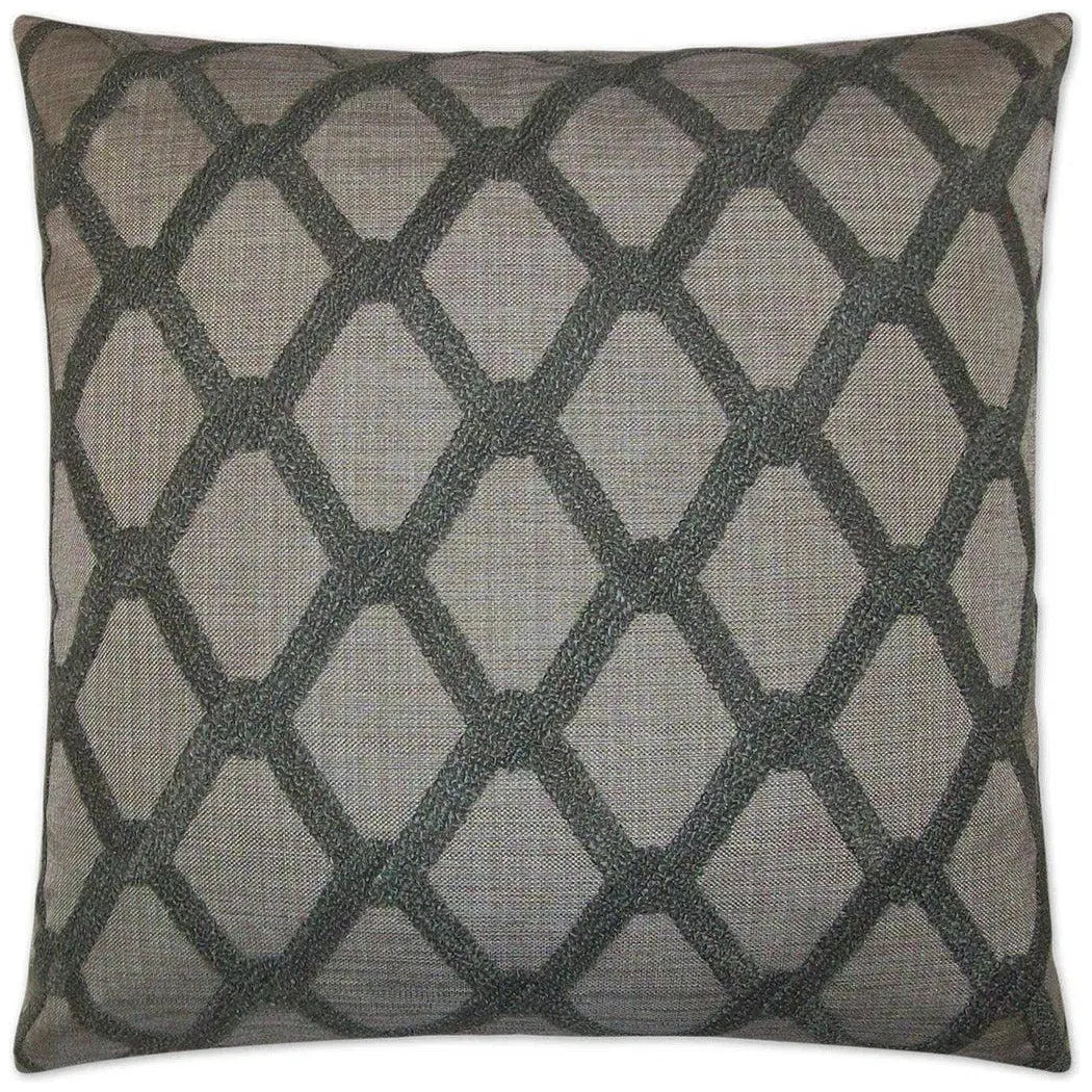 Intertwine Grey Throw Pillow With Insert