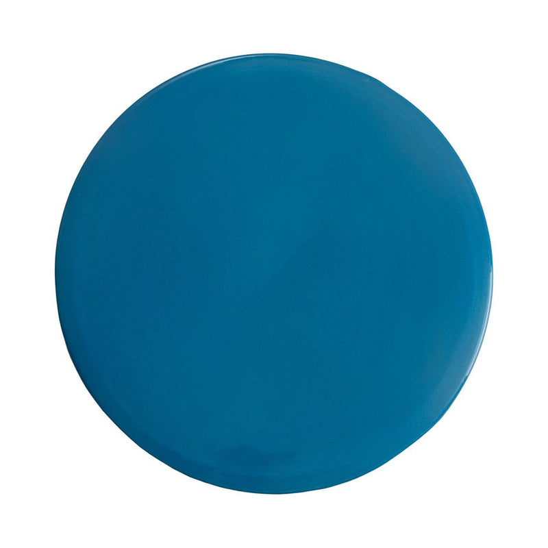 Intrepit 18 in. Round Turquoise Ceramic Garden Stool-Outdoor Stools-Emissary-LOOMLAN