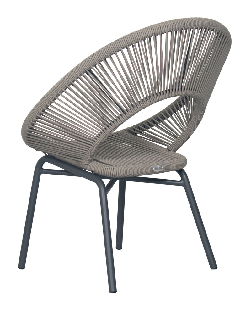 Ionian Dining Chair Set of Two - Dark Grey Outdoor Dining Sets-Outdoor Dining Chairs-Seasonal Living-LOOMLAN