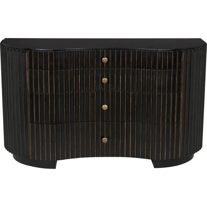 Irene Wood Black Dresser - LOOMLAN - Noir - Dressers