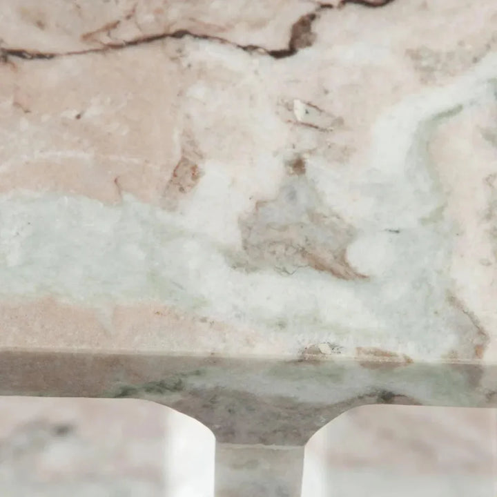 Iris I - Beam Genuine Marble Rectangular Side Table - LOOMLAN - Diamond Sofa - Side Tables