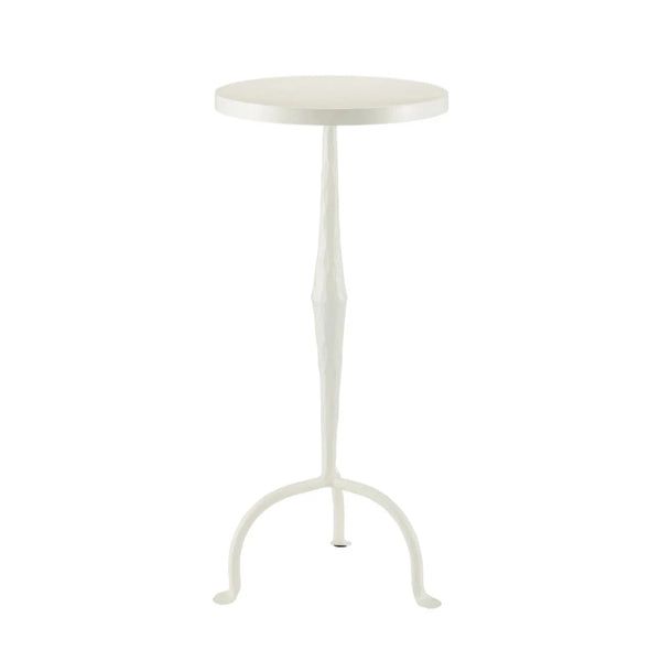 Irma Cast Iron Off-White Drinks Table