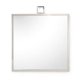 Iron Framed Square Wall Mirror-Wall Mirrors-Chelsea House-Silver-LOOMLAN