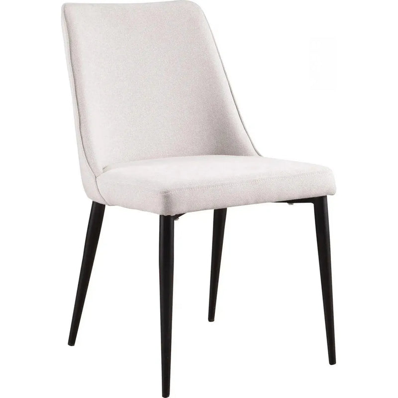 Iron Lula Dining Chair Vegan Leather 2PC-Dining Chairs-Moe's Home-Cream White-LOOMLAN