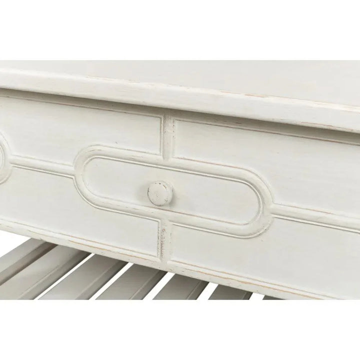 Isla Coffee Table Antique White - LOOMLAN - Sarreid - Coffee Tables