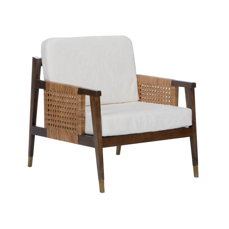 Isle Of Palms Wooden Frame Lounge Chair-Accent Chairs-Wildwood-LOOMLAN