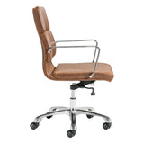 Ithaca Office Chair Vintage Brown Office Chairs LOOMLAN By Zuo Modern