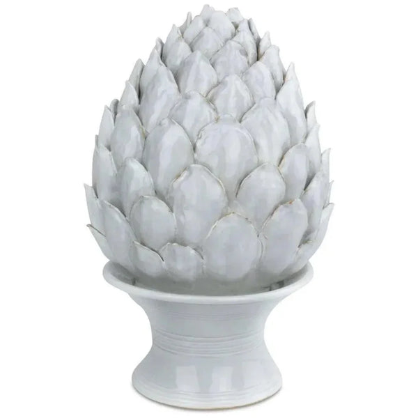 Ivory Artichoke - LOOMLAN - Currey & Co - Statues & Sculptures