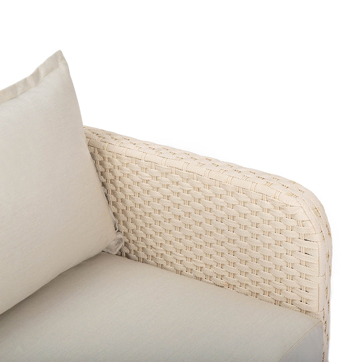 Ivory Coast Fabric Outdoor Club Chair-Outdoor Accent Chairs-LH Imports-LOOMLAN