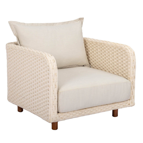 Ivory Coast Fabric Outdoor Club Chair-Outdoor Accent Chairs-LH Imports-LOOMLAN