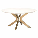 Essentials For Living-Ivory - White Concrete Round Dining Table-Dining Tables-LOOMLAN