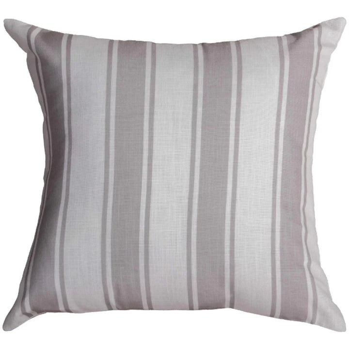 Ivy Striped Outdoor Throw Pillows-Outdoor Pillows-LOOMLAN-Natural-LOOMLAN