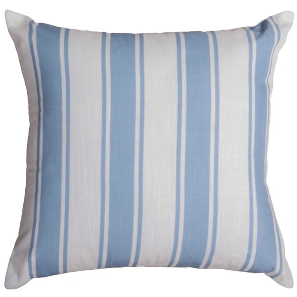 Ivy Striped Outdoor Throw Pillows-Outdoor Pillows-LOOMLAN-Blue-LOOMLAN