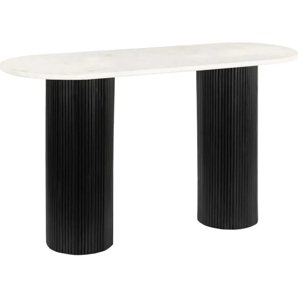 Izola Console Table White & Black - LOOMLAN - Zuo Modern - Console Tables