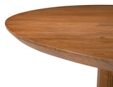 Izola Dining Table Brown-Dining Tables-Zuo Modern-LOOMLAN