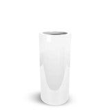 Lux Cylindra Gloss White Outdoor Planter