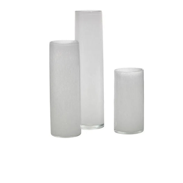 Gwendolyn Hand Blown Glass Cylinder Vases (Set of 3)