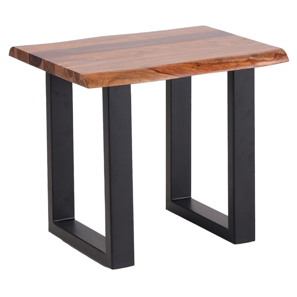 Carden Wood Brown Rectangular Side Table