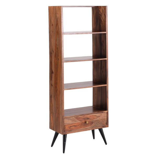 Saxby Wood Brown 1 Drawer Bookcase