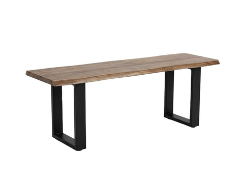 Maelira Wooden Brown Dining Bench