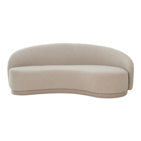 Excelsior Polyester and Pine Beige Sofa