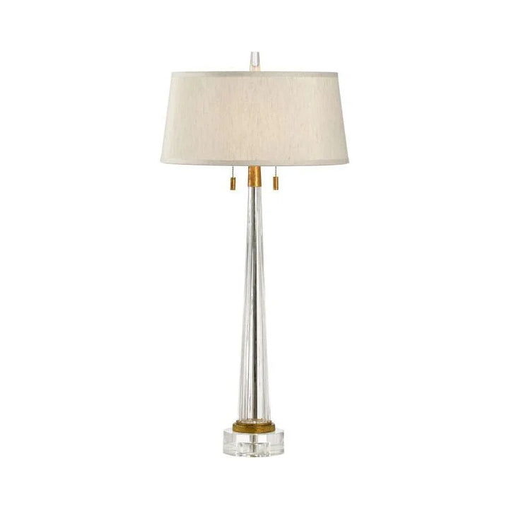 J. Graham Glass Fluted Column Table Lamp - LOOMLAN - Wildwood - Table Lamps